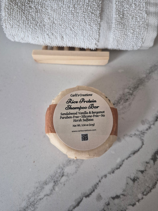 Rice Protein Shampoo Bar - Sandalwood Vanilla