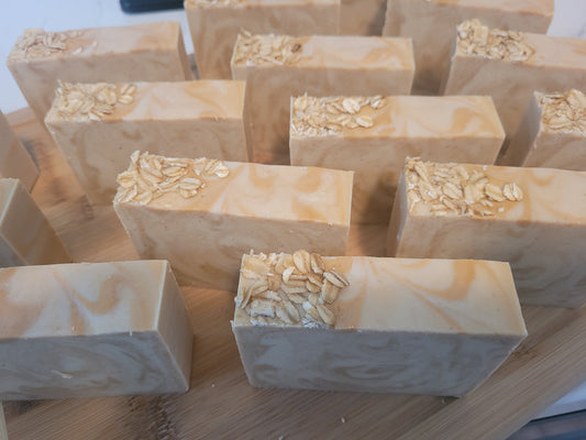 Goats Milk Soap Oatmeal and Honey