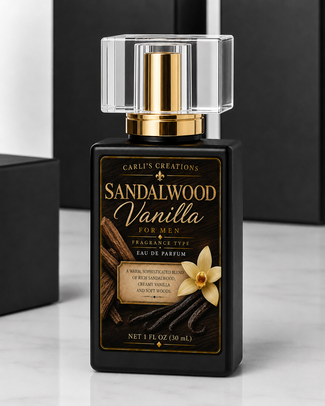 Sandalwood Vanilla Cologne for Men – 1 oz