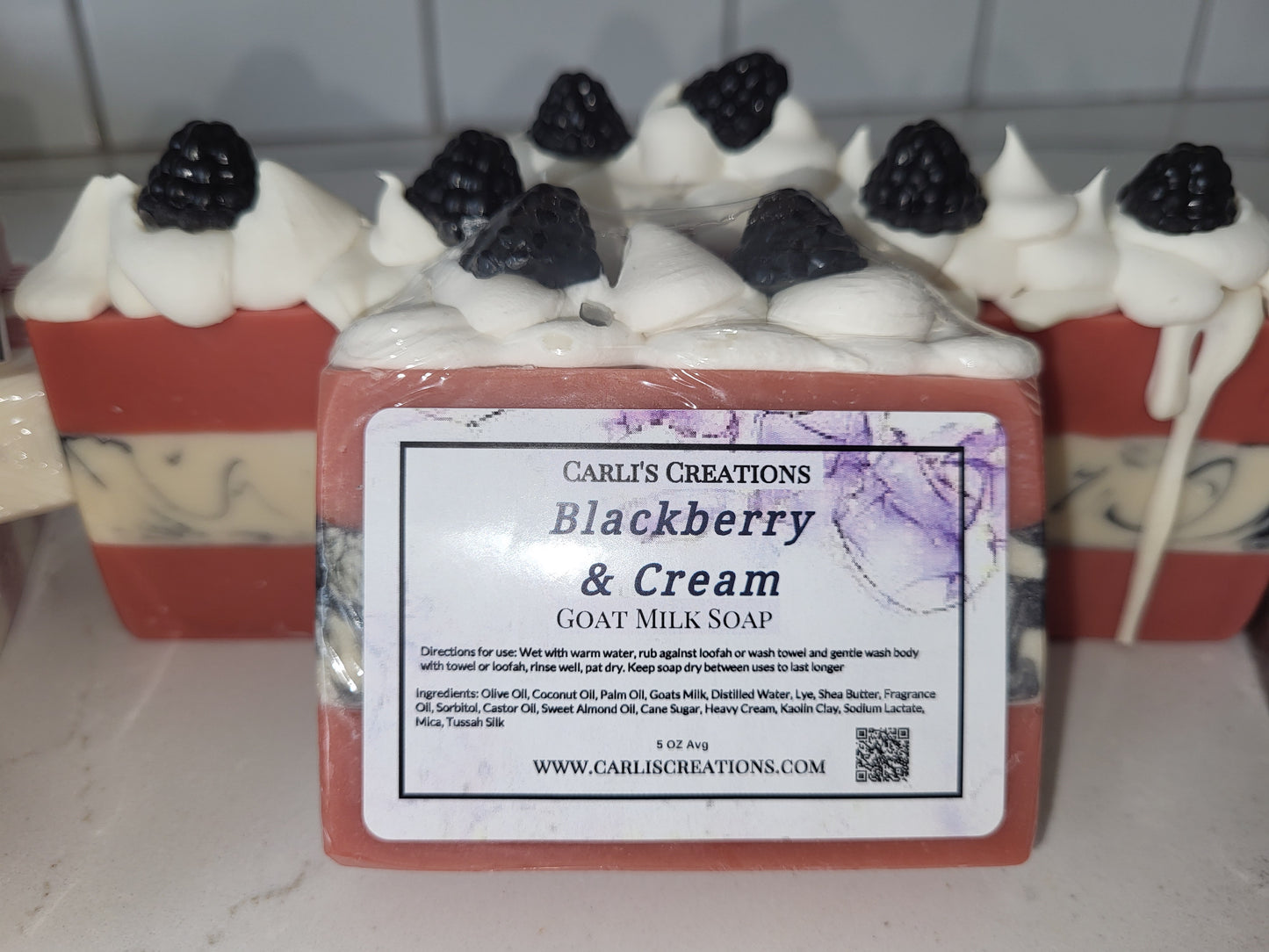 Christmas Soaps – Peppermint, Chocolate Mocha & Blackberry Cream