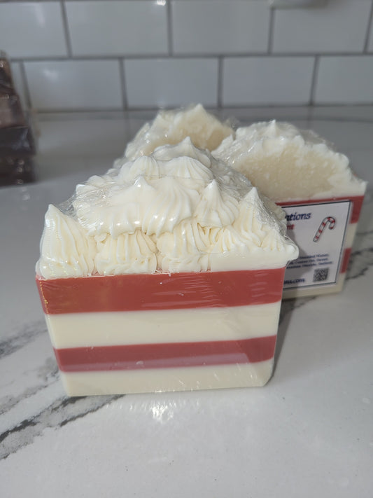 Christmas Soaps – Peppermint, Chocolate Mocha & Blackberry Cream