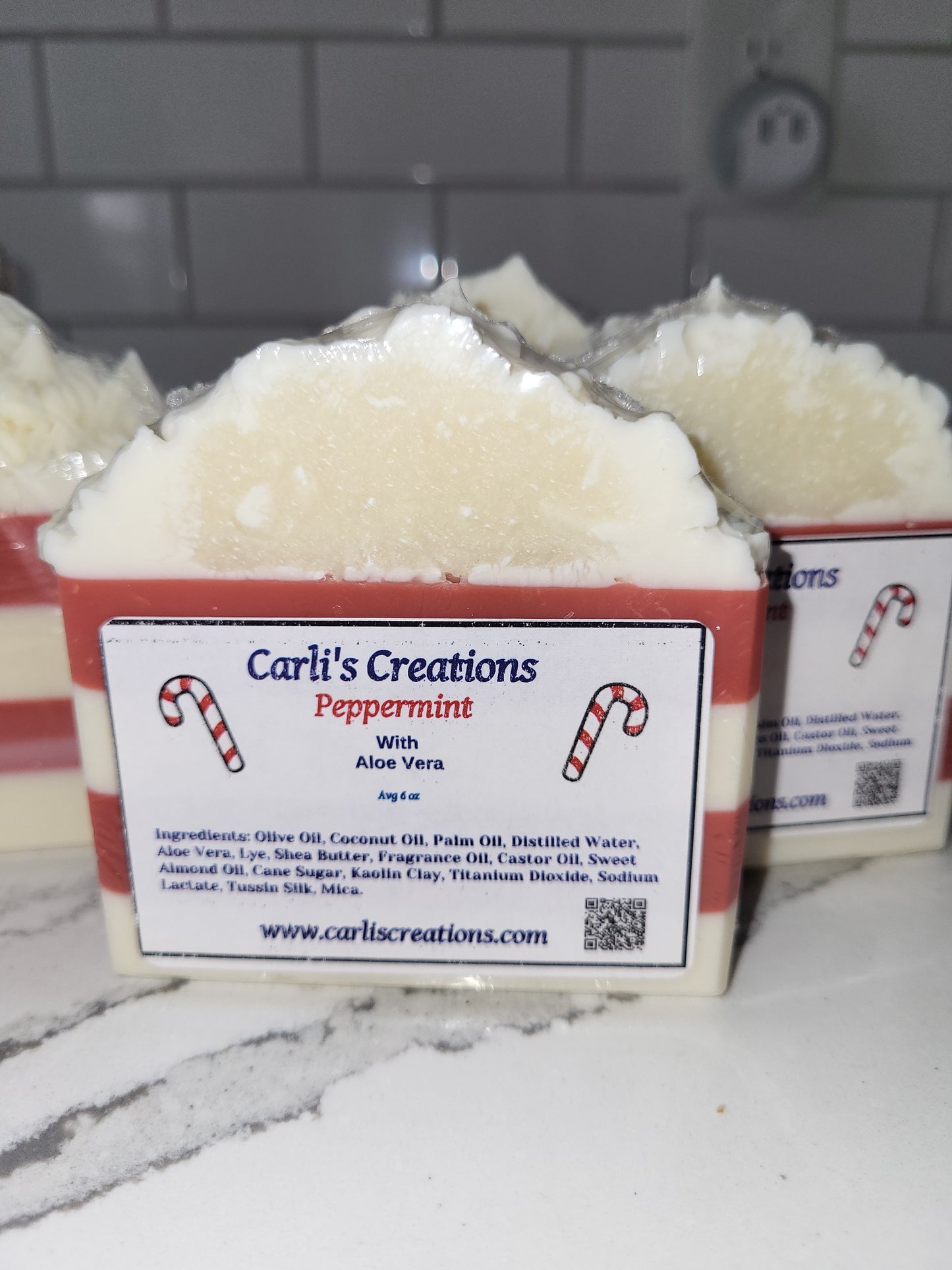 Christmas Soaps – Peppermint, Chocolate Mocha & Blackberry Cream