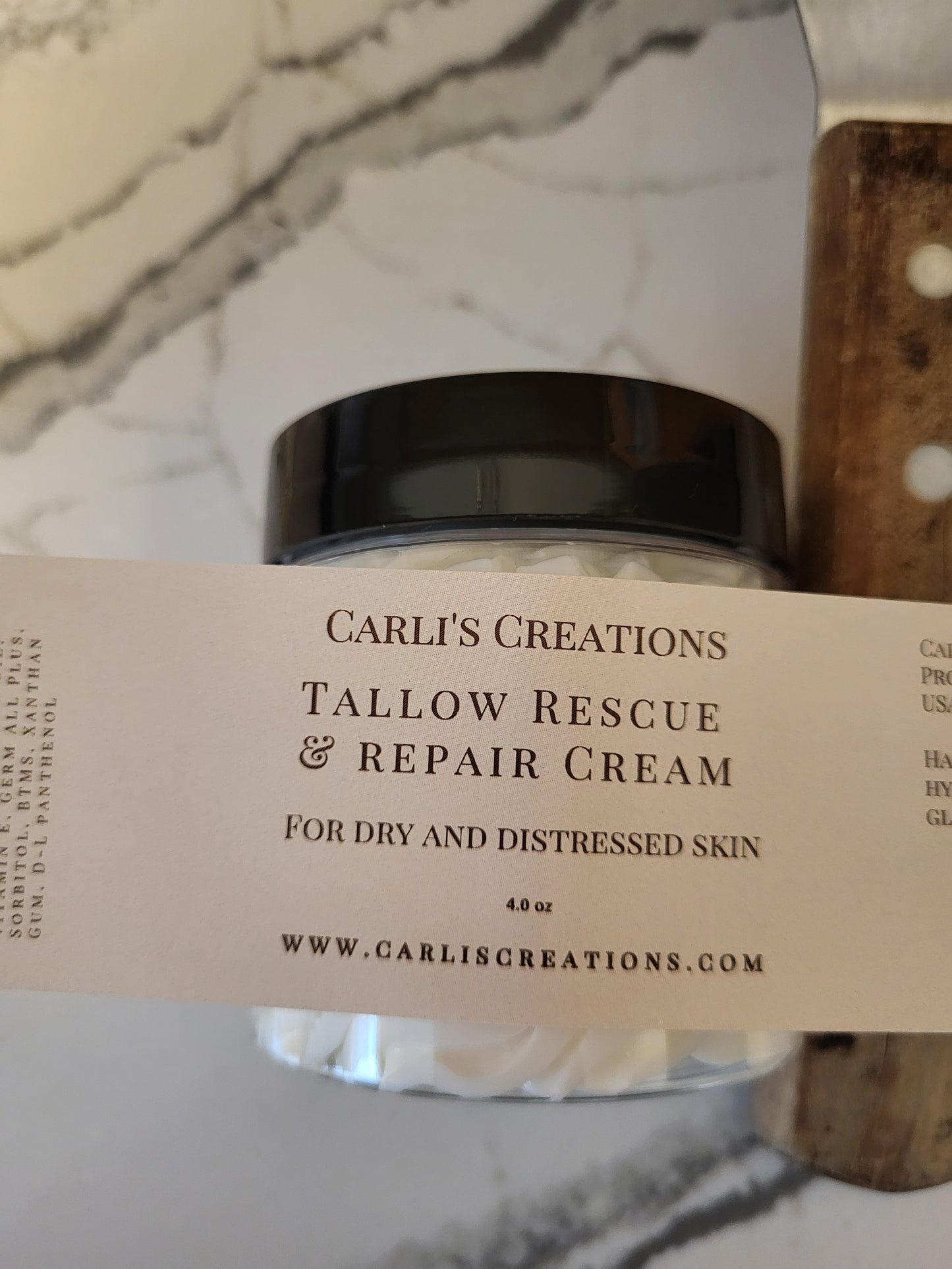 Beef Tallow Rescue & Repair Cream – Sandalwood Vanilla