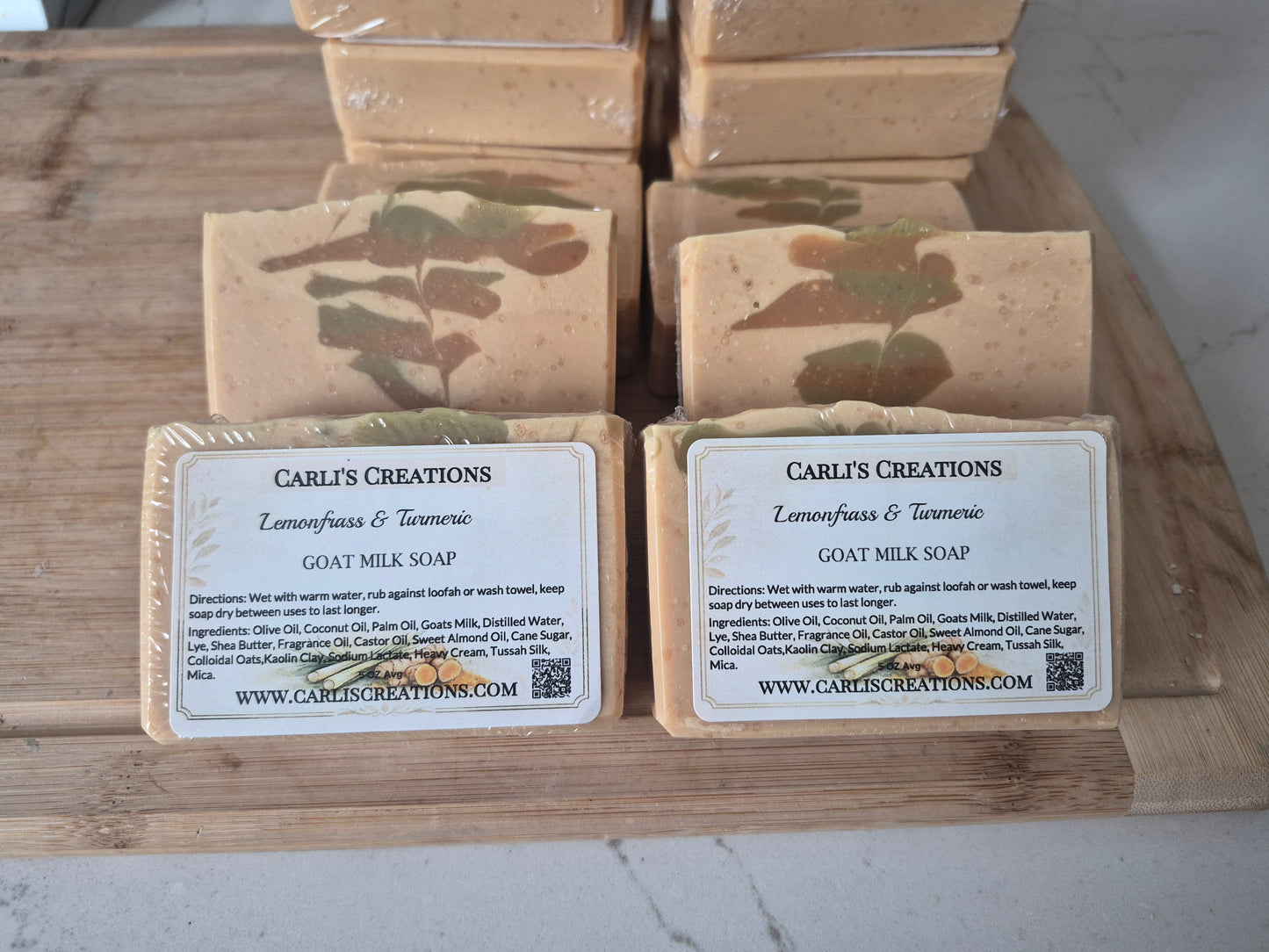 Lemongrass & Turmeric  Creamy Goat Milk Soap