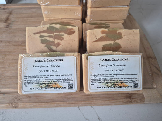 Lemongrass & Turmeric  Creamy Goat Milk Soap