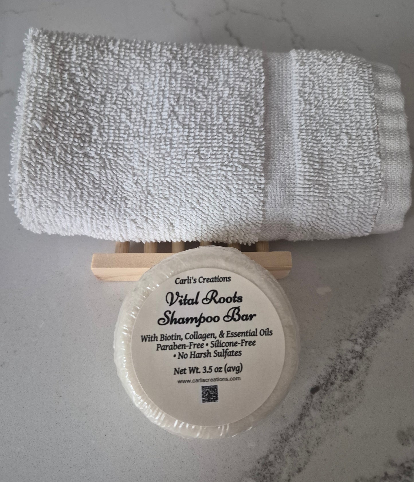 Vital Roots Shampoo Bar – With Biotin, Niacinamide & Panthenol