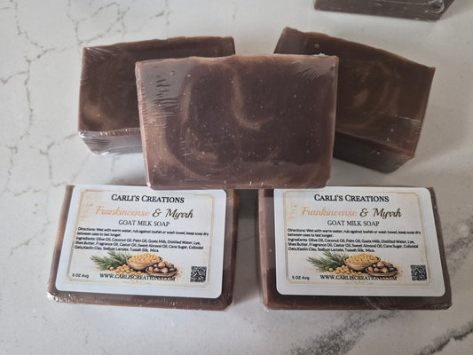 Frankincense & Myrrh Goat Milk Soap