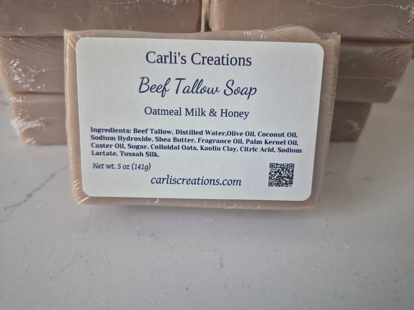 Beef Tallow Soap – Oatmeal Milk & Honey