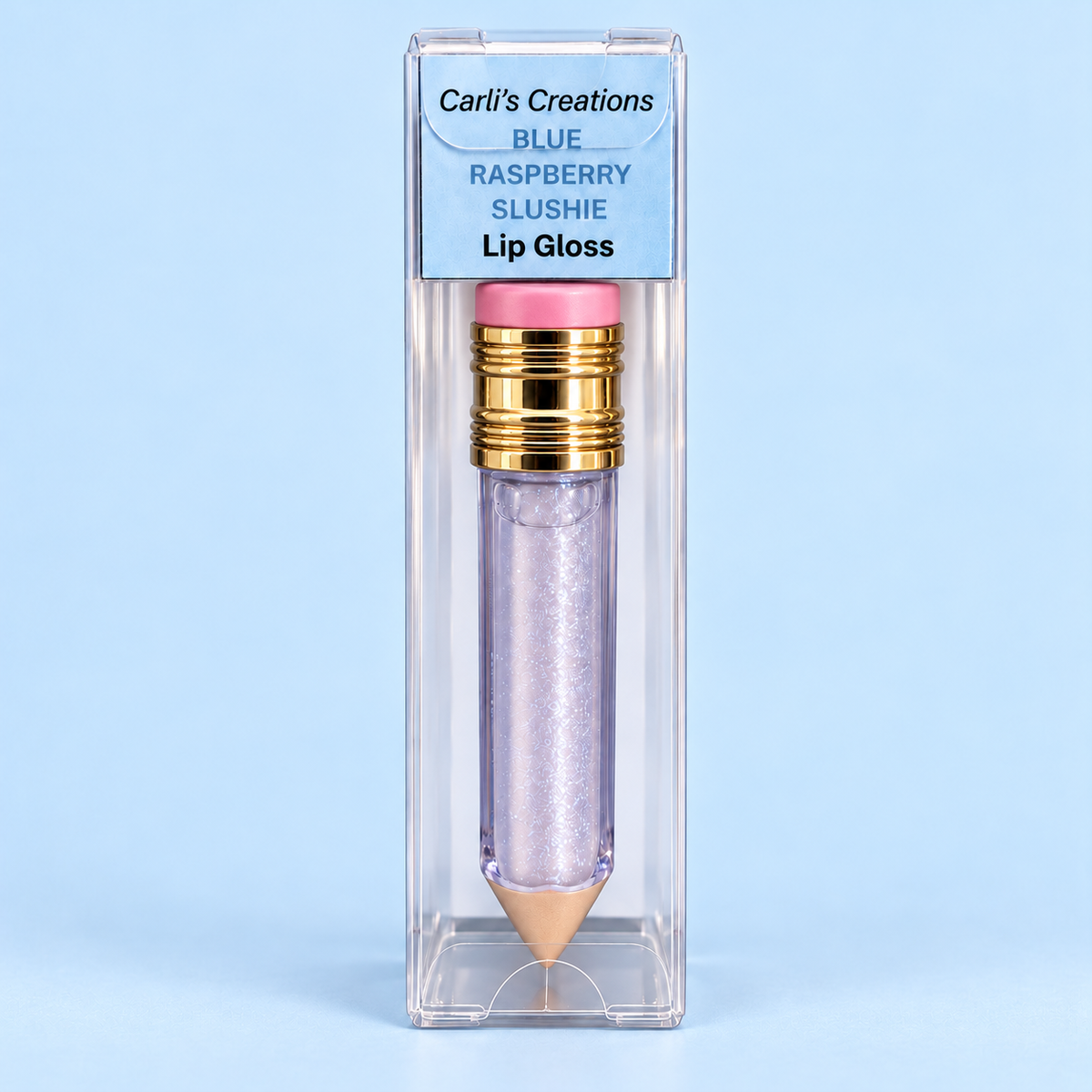 Pencil Lip Gloss |Blue Raspberry Slushie Pencil Lip Gloss – Limited Edition