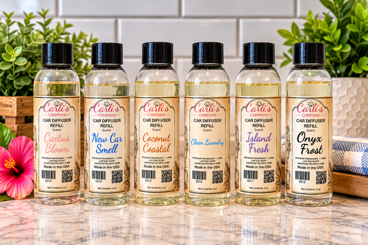 Car Diffuser Refill 4 oz Bottles