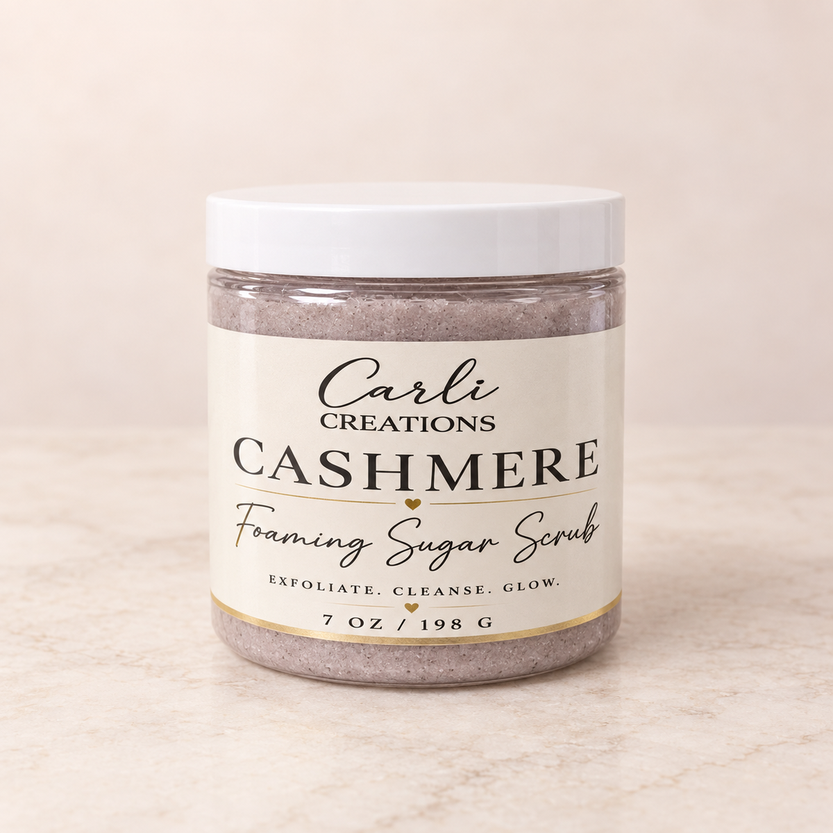 Foaming Sugar Scrub – Gentle Exfoliating Body Polish – 8 oz