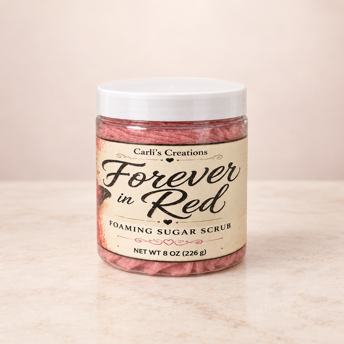 Foaming Sugar Scrub – Gentle Exfoliating Body Polish – 8 oz