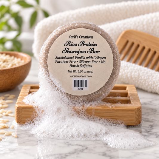 Rice Protein Shampoo Bar - Sandalwood Vanilla