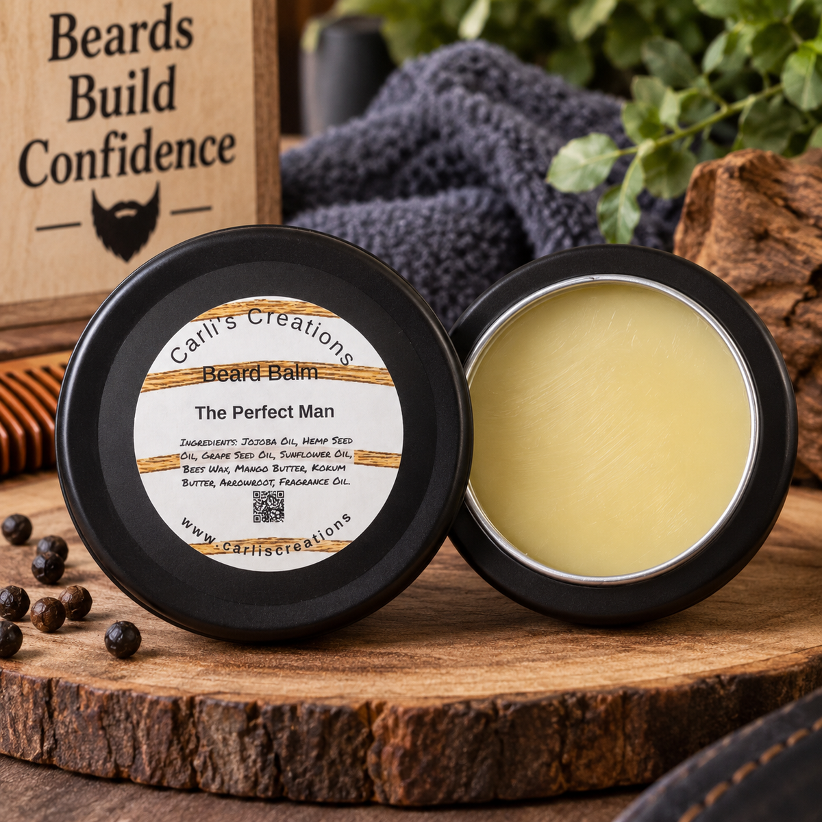 Bourbon & Cherries Beard Balm, The Perfect Man Beard Balm