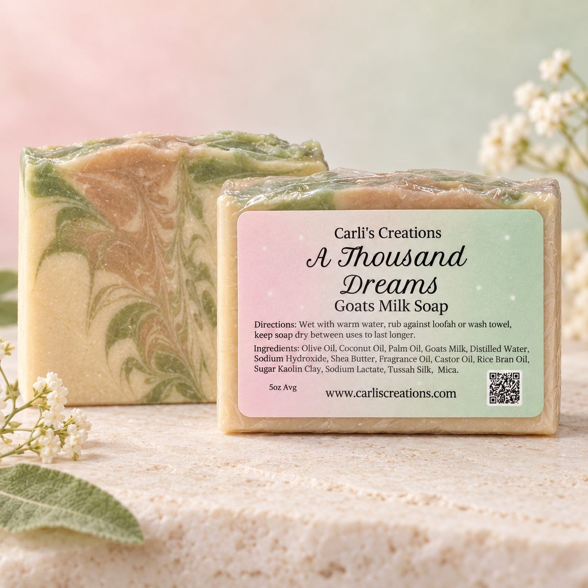 Goat Milk Soap |Silk Infused Handmade Luxury Bar (Choose Your Scent)