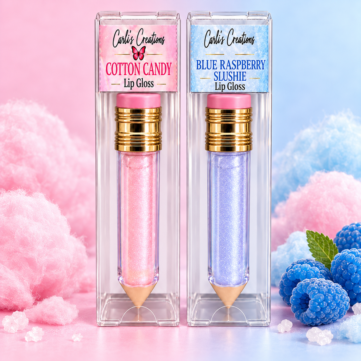 Pencil Lip Gloss |Blue Raspberry Slushie Pencil Lip Gloss – Limited Edition