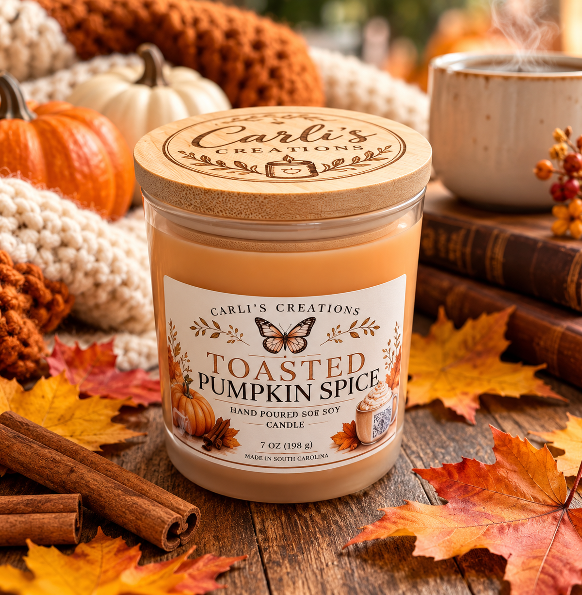 Toasted Pumpkin Spice Candle – 8 oz