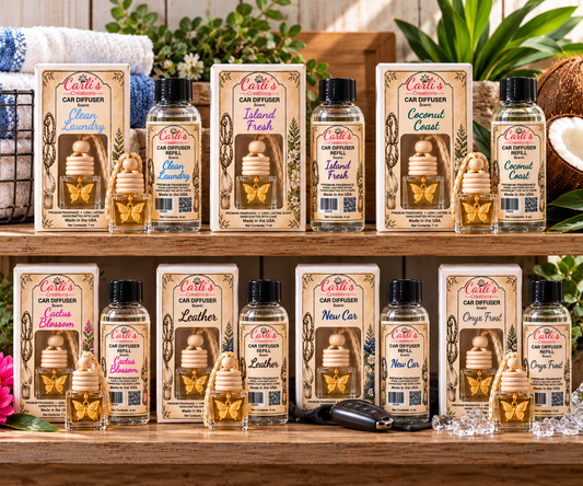 Bundle & Save: Hanging Car Diffuser + 4 oz Refill