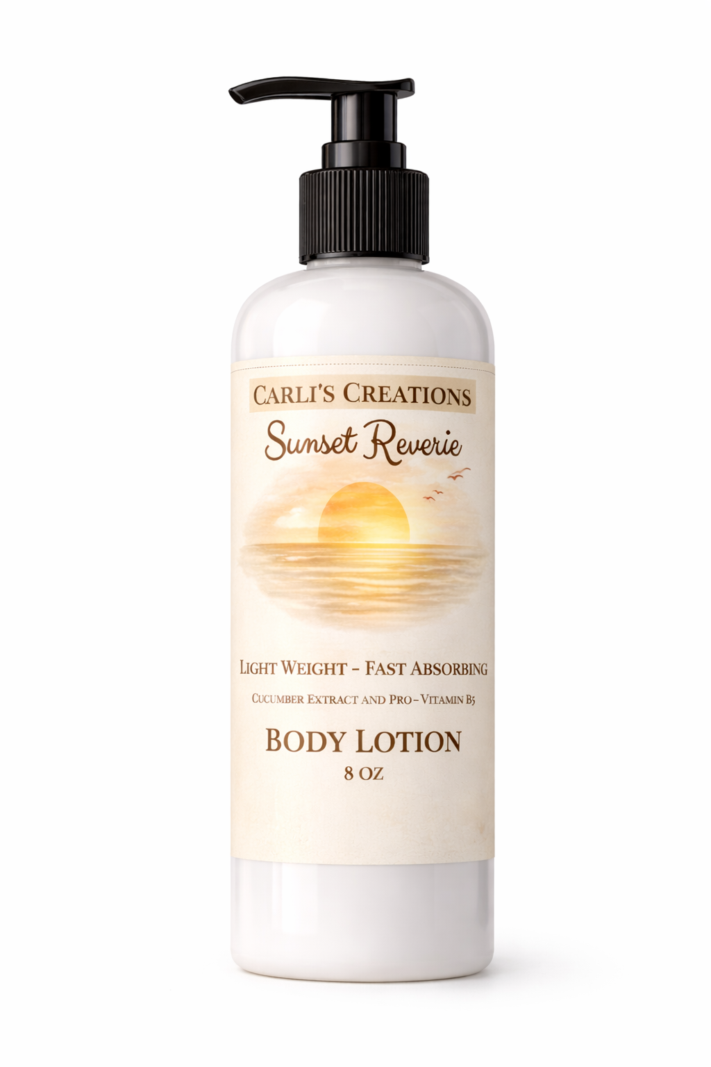 Body Lotion – Lightweight, Fast Absorbing (8 oz)